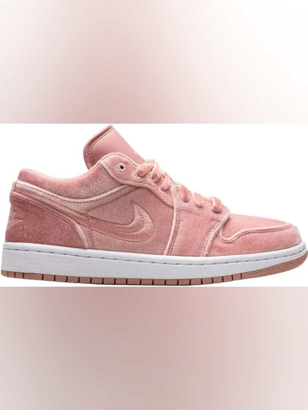 Nike Jordan Air 1 Low Se Velvet Women Sneakers - Pink